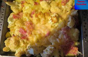 Rezept: Blumenkohl-Kartoffelgratin fast ohne fix-Produkte